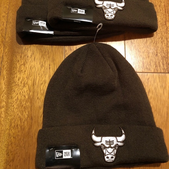 Brown Chicago Bulls New Era Winter Hat - Picture 3 of 3